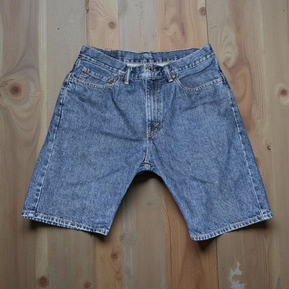 Mens Levis 505 Regular Fit Vintage Denim Shorts Jhorts Size 31